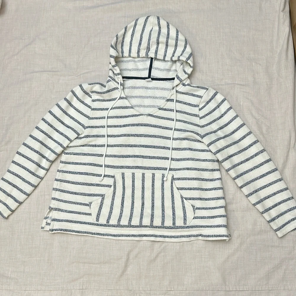 Old Navy Women’s Striped Pullover Hoodie Size Large - Picture 3 of 6
